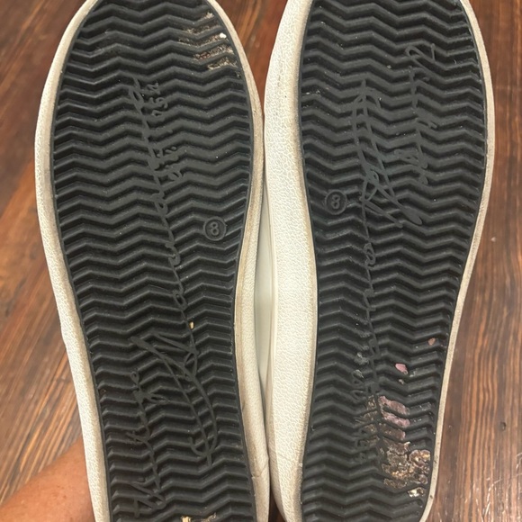 Vintage Havana Black Lace White Low Top Sneaker With Chain Star Sz 8 - Picture 6 of 8